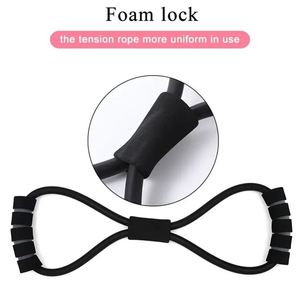 Yuiwu Duy Nhất Màu Đỏ TPE Resistance Bands Set Đào Tạo Tập Thể Dục Yoga Workout 8 Hình Dạng Ngực Expander Tập Thể Dục Ống - Product Image 5