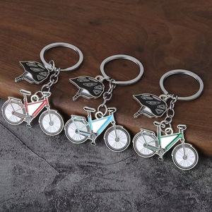 <span class=keywords><strong>Porte</strong></span>-clés vélo mousqueton en alliage, style vintage dessin animé, léger, breloque de sac, accessoire de mode, vente en gros - Product Image 1
