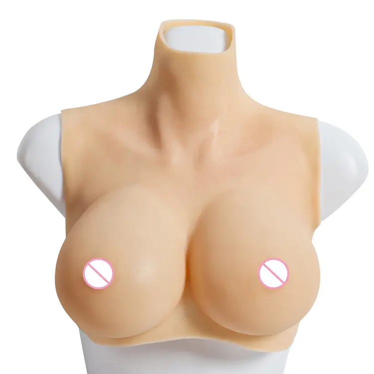 Factory direct selling artificial breast silicone filled soft big chest male role-playing sexy toys