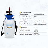 Oversea — Kit d'outils de remplissage de liquide d'huile 5l, extracteur de fluide d'huile, seringue de remplissage, bouteille de transfert, pour camion de voiture et manomètre