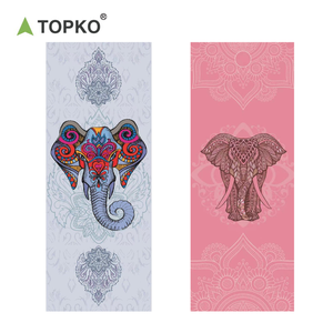 TOPKO-<span class=keywords><strong>esterilla</strong></span> de <span class=keywords><strong>Yoga</strong></span> de ante TPE, ecológica, personalizada, azul, impresión Digital, 4mm, <span class=keywords><strong>doble</strong></span> capa, antideslizante - Product Image 6