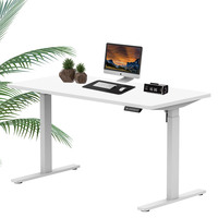 OEM ODM Table pour ordinateur à moteur unique de 80kg, 2 étages, ergonomique, réglable en hauteur, électrique, assise et debout