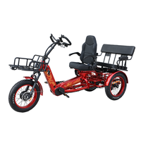 Tricycle électrique à 3 roues le plus populaire pour adultes, 40 km/h, carrosserie ouverte, 48 V 2500 W, cadre en alliage d'aluminium, Shimano 7 vitesses arrière
