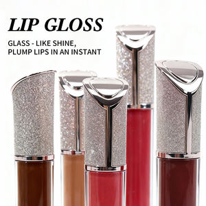 Cosmétiques Maquillage Gloss à lèvres longue tenue Vegan Haute qualité Haute pigmentation Paillettes Gloss nude Brillant Gloss à lèvres diamant - Product Image 4