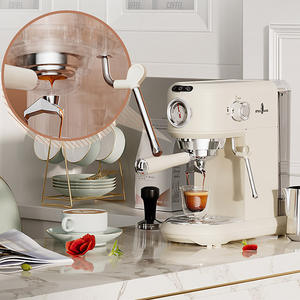 Cafetera italiana de acero inoxidable, 15 Bar, alta presión, té, <span class=keywords><strong>capuchino</strong></span> turco, <span class=keywords><strong>keurig</strong></span>, con Espumador de leche - Product Image 3