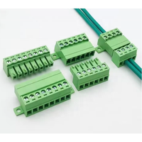 1 ensemble de borniers sans soudure de type 15EDG 3.81MM à visser, connecteur de bornier enfichable pour PCB de type 15EDGRKC 3.81, bornier vert