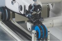 Nouvelle machine à coudre industrielle tubulaire à point invisible avec coupe-fil, fonctionnement électronique, haute vitesse et lubrification automatique pour