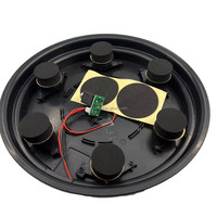 Plateau de déclenchement pour batterie électronique, multi-tailles, pour snare, tom, batterie électronique, ABS, alliage, noir, installation et démontage rapides, pour 10/12/14/16