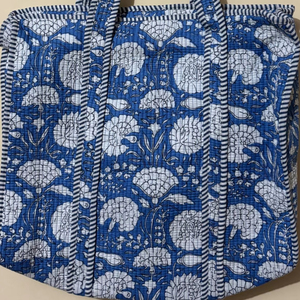 Sac fourre-tout matelassé en coton de qualité supérieure, style bohème, broderie ouverte, personnalisé, fait main, sac à bandoulière pour le marché, vente en gros - Product Image 3