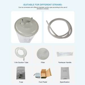 เครื่องดูดเสมหะไฟฟ้าแบบพกพา รุ่น 7A-60B สำหรับการแพทย์เคลื่อนที่ - Product Image 3