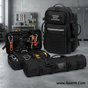 Technical Rescue <b>Kit</b> <b>Bag</b> 1000D Cordura Nylon Confined Space Extrication Pack Trench Rescue <b>Tool</b> Carrier Structural Collapse - Product Image 2