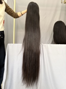 40inch Frontal High Density <b>Wig</b> Long <b>Wigs</b> Straight Body Water Wave Virgin Indian Hair for Lace HD 250% Density - Product Image 3