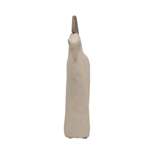 Statuetta decorativa di cavallo in ceramica e legno, accessorio per l'arredamento di casa, ideale per mensole o banconi. - Product Image 3