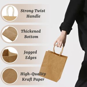 Premium Kraft Paper Takeaway <b>Packaging</b> for Bakery & Coffee Shops Custom & Durable <b>Biodegradable</b> and Low Price for Supermarkets - Product Image 3