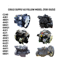 Nouveau moteur complet 6bg1t 4jb1t 6bd1 4hk1, moteur diesel refroidi par eau avec démarrage au pied pour excavatrice