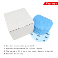 Disque de ponçage super fin de 6 pouces (150 mm) à crochets et boucles, pour ponçage humide/sec, papier abrasif doux pour outils abrasifs, polissage de peinture automobile