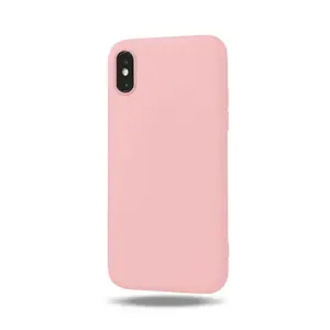 Soft Silicone Candy Color Case For IPhone 14 13 12 11 Pro MAX Mini SE Cell Phone Back Cover Matte Pink Wine