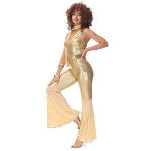Robe fantaisie pour femmes, <span class=keywords><strong>Costume</strong></span> de danse reine des années 1970, costumes de discothèque Diva Pop Star - Product Image 2
