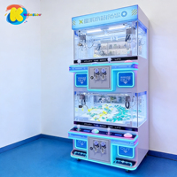 Mini-grue à pinces de divertissement certifiée CE, pour 4 personnes, avec jouets en peluche de haute qualité, pour usage commercial et bonbons