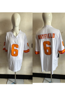 Vendita Calda Maglie Personalizzate di Alta Qualità per Football Americano Estivo delle Squadre dei Buccaneers # 2 EGBUKA # 6 MAYFIELD # Maglia EVANS 13 Cucita - Product Image 5