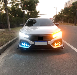 ไฟเดย์ไลท์ DRL สำหรับรถยนต์ฮอนด้า ซีวิค รุ่นที่ 10 แบบแฮทช์แบ็ค พร้อมไฟเลี้ยวสีเหลือง - Product Image 1