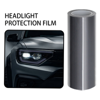 Film de protection de phares TPH Light Smoke 0,3x15m auto-réparant anti-rayures anti-UV anti-jaunissement pour feux de voiture en vinyle teinté