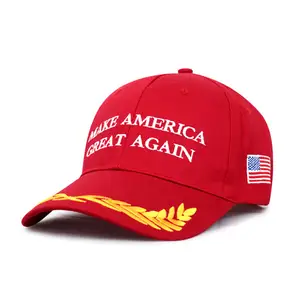 Trum总统2024选举棒球帽红色马加让美国再次伟大运动棒球帽