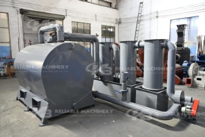 Four <span class=keywords><strong>de</strong></span> carbonisation horizontal à flux d'air haute efficacité pour biochar <span class=keywords><strong>de</strong></span> déchets agricoles 2026, moteur et roulement inclus, capacité 3 tonnes/<span class=keywords><strong>jour</strong></span> - Product Image 6
