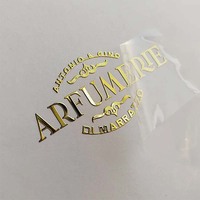 Stiker Transfer 3D Logo Bisnis Custom Foil Emas Foil Perak Tahan Air Stiker Transfer Label Kemasan Produk Apa Saja