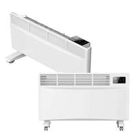 Calentador de Convección con Ruedas y Protección de Seguridad, Calentador para Dormitorio y Sala de Estar con Pantalla Digital, Eficiente Energéticamente y Protección Contra Sobrecalentamiento