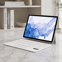 Clavier sans fil haute performance de 11 pouces avec pavé tactile et emplacement pour stylet conçu pour Samsung Galaxy Tab S7/S8/S9/S11