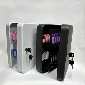 Boîte à clés murale de taille moyenne avec <span class=keywords><strong>56</strong></span> clés en acier et métal pour le rangement des clés de voiture. - Product Image 2