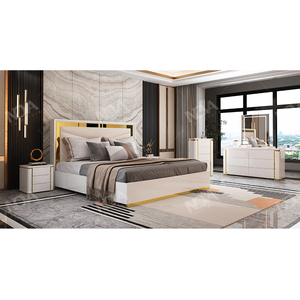 Q & N mobili lusso MDF <span class=keywords><strong>con</strong></span> la pittura piattaforma <span class=keywords><strong>letto</strong></span> telaio King Size <span class=keywords><strong>camera</strong></span> <span class=keywords><strong>da</strong></span> <span class=keywords><strong>letto</strong></span> Set completo moderno <span class=keywords><strong>camera</strong></span> <span class=keywords><strong>da</strong></span> <span class=keywords><strong>letto</strong></span> Set di mobili - Product Image 2