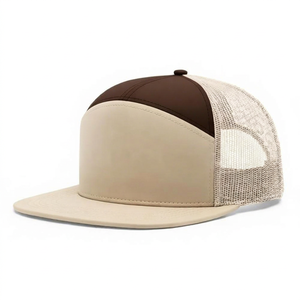 Casquette Trucker Unisexe 6 Panneaux en Maille Respirante Réglable avec Blocs de Couleurs Contrastées – Chapeau Printemps-Été - Product Image 1