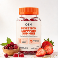 Gummies de soutien digestif Probiotiques Vitamine B12 60 Gummies Saveur Canneberge Complément Alimentaire