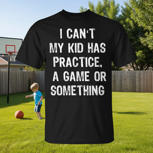 No puedo evitar que mi hijo haga ejercicio o juegue a algo, camiseta - Product Image 3
