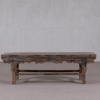 Table d'autel longue en bois massif de style antique, écologique et faite à la main, table de présentation polyvalente pour couloir, chambre et salon de thé