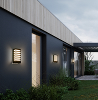 Projecteurs LED muraux extérieurs étanches IP55 en alliage d'aluminium pour villas, cours, balcons et couloirs - Angle de faisceau de 180°