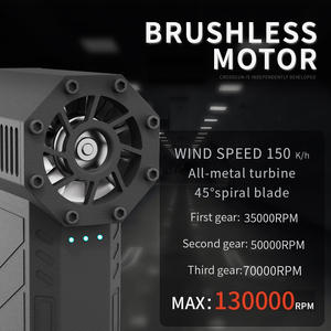 2025년형 크로스건 130000rpm 미니 터보 제트 에어건 압축 공기 더스터 해머 휴대용 핸드 헬드 팬 전동 미니 제트 터보 팬 - Product Image 5