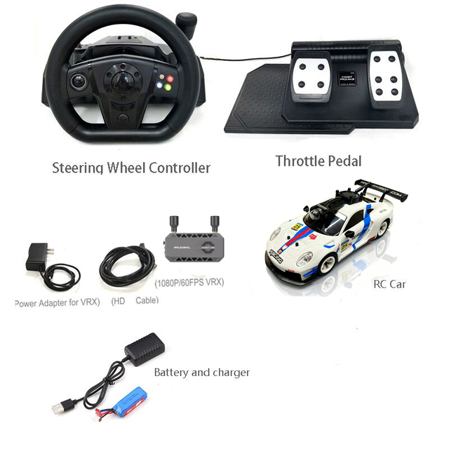 Indoor Arena Racing 1:28 4WD FPV Drift RC Car Adult Mini Metal Chassis Steering Wheel Pedal Remote Controller Ready-to-Go