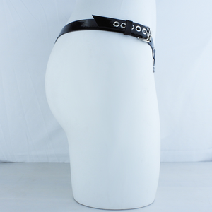 Arnés <span class=keywords><strong>de</strong></span> cinturón <span class=keywords><strong>de</strong></span> PU para hombre para jaula <span class=keywords><strong>de</strong></span> <span class=keywords><strong>castidad</strong></span> <span class=keywords><strong>de</strong></span> Metal BDSM Sexy adultos productos íntimos juguetes sexuales Bondage Gear anillos para pene para hombre 18 + - Product Image 6