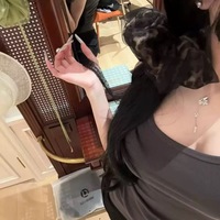 Élastiques à cheveux XXL en mousseline double couche imprimé léopard noir, style rétro chic, de bonne qualité, pour femmes