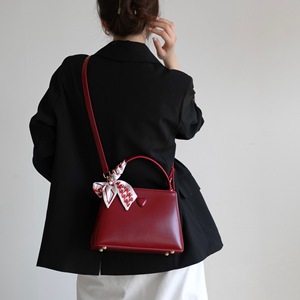 Sac de Mariage Rouge pour Femme, Nouveau Sac Seau Carré Rétro Tendance Grande Capacité Portable avec Fermeture Éclair, Sac Panier à Légumes 40 - Product Image 2