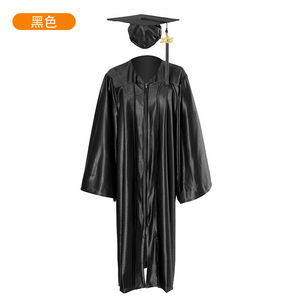 Robe de graduation Jing Zherui unisexe, tissée, taille adulte, pour cérémonie universitaire, robes de baccalauréat et de doctorat avec étiquette et tags. - Product Image 2