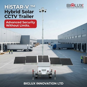 Torre de Vigilancia Exterior Híbrida <span class=keywords><strong>HiSTAR</strong></span> con Remolque CCTV, Generador de Respaldo de 3KW de Arranque Automático y Silicio Monocristalino - Product Image 1