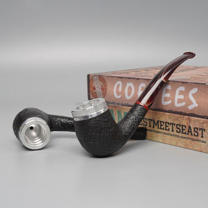 MUXIANG Pipe à cigare en bois de bruyère portable, réutilisable, fait main, laqué de luxe, avec bol en bois détachable, nouveau design - Product Image 6