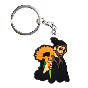 Llavero Personalizado de PVC Suave con Personaje de Dibujos Animados de Bad Bunny, Anillo para Llaves, Souvenir del <span class=keywords><strong>Cantante</strong></span> de Reggaeton, Regalo - Product Image 3