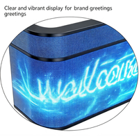 Écran de comptoir portable personnalisé en couleur pleine, écran LED flexible 4K HDR10, signalisation numérique publicitaire