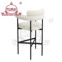Chaises hautes en acier blanc pour cuisine, tabourets de bar, meubles de salle à manger, bar