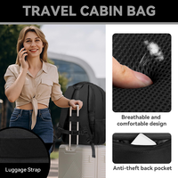 Sac à dos minimaliste pour homme avec logo personnalisé, idéal pour les trajets professionnels, grande capacité, tendance, pour ordinateur portable 17 pouces